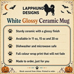 Care and product info for the Finnish Lapphund Bark or Treat Halloween Mug Finnish Lapphund mug