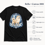 Bella+Canvas 3001 size and fit guide for the Finnish Lapphund Winter Summit T-Shirt Finnish Lapphund t-shirt