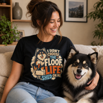 Finnish Lapphund Floof Life T-Shirt Finnish Lapphund t-shirt worn, lifestyle photo