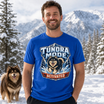 Finnish Lapphund Tundra Mode T-Shirt Finnish Lapphund t-shirt worn, lifestyle photo