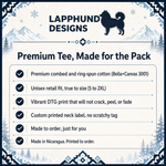 Bella+Canvas 3001 size and fit guide for the Finnish Lapphund Winter Summit T-Shirt Finnish Lapphund t-shirt