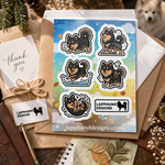 Finnish Lapphund All-Season Trail Sticker Sheet – Windy Paths, Creek Walks & Outdoor Adventure Finnish Lapphund sticker sheet as a gift