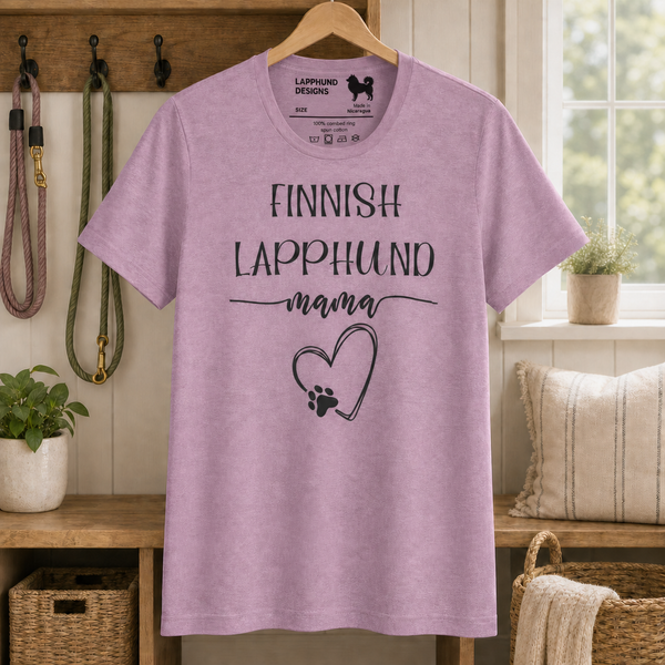 Finnish Lapphund Mama T-Shirt – Perfect for Proud Dog Moms & Lapphund Lovers Finnish Lapphund t-shirt