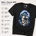 Bella+Canvas 3001 size and fit guide for the Finnish Lapphund Aurora Summit T-Shirt Finnish Lapphund t-shirt
