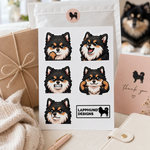 Finnish Lapphund Cheeky Expressions Sticker Sheet – Sassy Smiles, Attitude & Playful Faces Finnish Lapphund sticker sheet as a gift