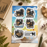 Finnish Lapphund All-Season Trail Sticker Sheet – Windy Paths, Creek Walks & Outdoor Adventure Finnish Lapphund sticker sheet