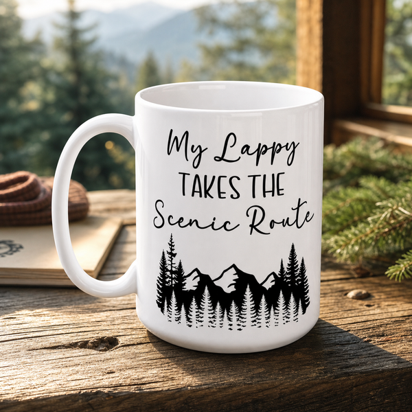 Finnish Lapphund Mug Lappy Scenic Route Dog Owner Gift Finnish Lapphund ceramic mug