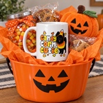 Finnish Lapphund Candy Corn Cutie Halloween Mug Finnish Lapphund mug in a Halloween gift basket