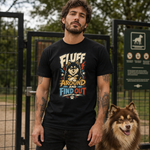 Finnish Lapphund Fluff Around And Find Out T-Shirt Finnish Lapphund t-shirt worn, lifestyle photo