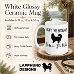 Care and product info for the Finnish Lapphund Mug Escape Ordinary Embrace Wild Nordic Gift Finnish Lapphund mug