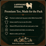 Bella+Canvas 3001 size and fit guide for the Finnish Lapphund Best Mom Ever Tee Finnish Lapphund t-shirt