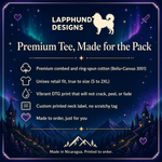 Bella+Canvas 3001 size and fit guide for the Finnish Lapphund Pixel Quest Magic Adventure Graphic T-Shirt Finnish Lapphund t-shirt