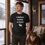 Reindeer Herder at Heart Finnish Lapphund T-Shirt Finnish Lapphund t-shirt worn, lifestyle photo
