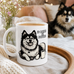 Finnish Lapphund Mug Rather Be Napping Nordic Dog Gift Finnish Lapphund mug in use