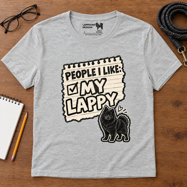 Finnish Lapphund People I Like: My Lappy T-Shirt Finnish Lapphund t-shirt