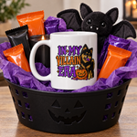 Finnish Lapphund In My Villain Era Halloween Mug Finnish Lapphund mug in a Halloween gift basket
