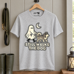 Finnish Lapphund Still Walks the Dog Halloween T-Shirt Finnish Lapphund t-shirt