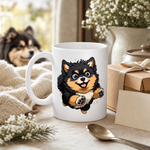 Finnish Lapphund Mug Playful Puppy Nordic Dog Lover Gift Finnish Lapphund mug as a gift