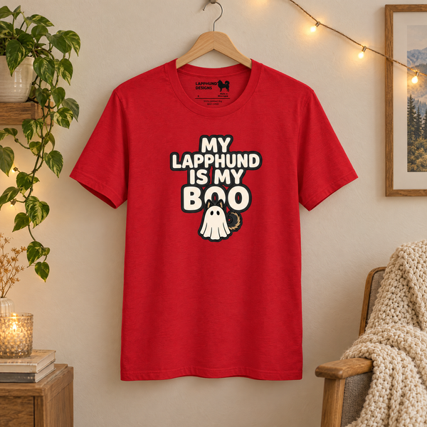 My Lapphund Is My Boo Halloween T-Shirt Finnish Lapphund t-shirt