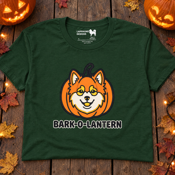 Finnish Lapphund Bark-O-Lantern Halloween T-Shirt Finnish Lapphund t-shirt