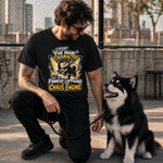 Finnish Lapphund Chaos Engine T-Shirt Finnish Lapphund t-shirt worn, lifestyle photo