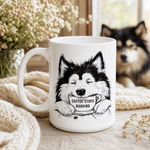 Finnish Lapphund Mug Coffee Stops Barking Nordic Dog Gift Finnish Lapphund ceramic mug