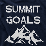 Summit Goals Mountain Adventure T-Shirt - Finnish Lapphund Hiking Tee design close-up on a Finnish Lapphund t-shirt