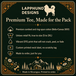 Bella+Canvas 3001 size and fit guide for the Finnish Lapphund Best Mom Ever Tee Finnish Lapphund t-shirt