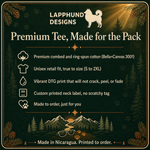 Bella+Canvas 3001 size and fit guide for the Finnish Lapphund Cool Shades Outdoor Adventure Graphic T-Shirt Finnish Lapphund t-shirt