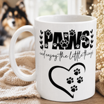 Glossy print detail on the Finnish Lapphund Mug Paws Enjoy Little Things Nordic Gift Finnish Lapphund mug