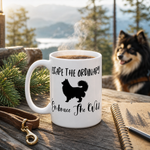 Finnish Lapphund Mug Escape Ordinary Embrace Wild Nordic Gift Finnish Lapphund mug in use