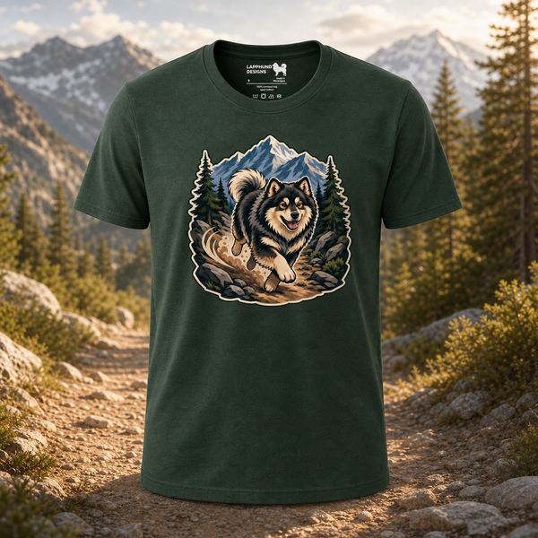 Finnish Lapphund Trail Runner T-Shirt Finnish Lapphund t-shirt