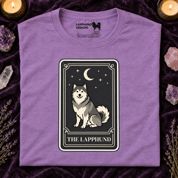 Finnish Lapphund Tarot Card Halloween T-Shirt Finnish Lapphund t-shirt