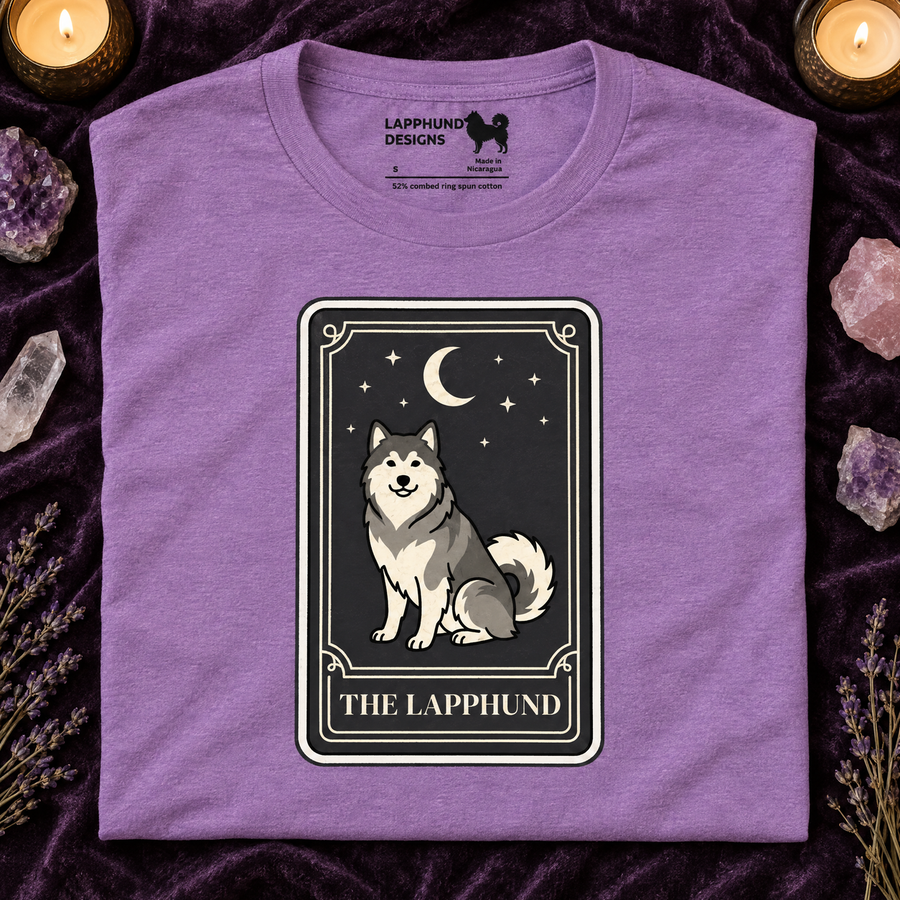 Finnish Lapphund Tarot Card Halloween T-Shirt Finnish Lapphund t-shirt