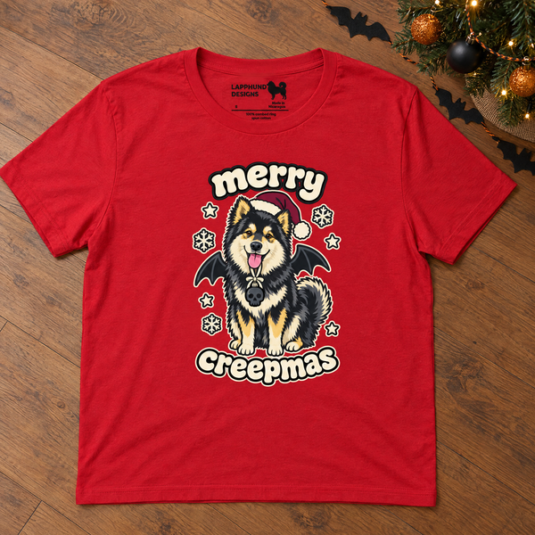 Finnish Lapphund Merry Creepmas T-Shirt Finnish Lapphund t-shirt