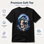 Bella+Canvas 3001 size and fit guide for the Finnish Lapphund Aurora Trail T-Shirt Finnish Lapphund t-shirt