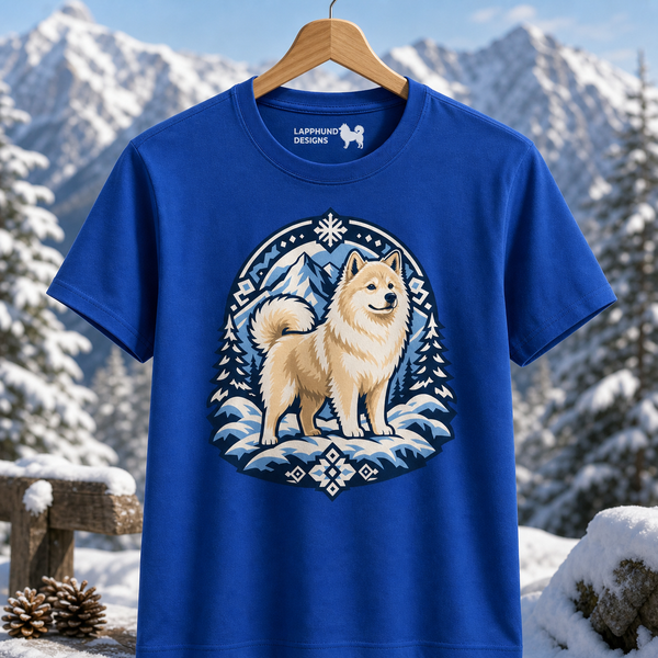 Finnish Lapphund Winter Summit T-Shirt Finnish Lapphund t-shirt