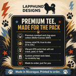 Bella+Canvas 3001 size and fit guide for the Finnish Lapphund Fluff Around And Find Out T-Shirt Finnish Lapphund t-shirt