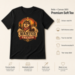Bella+Canvas 3001 size and fit guide for the Finnish Lapphund Wanted For Treats T-Shirt Finnish Lapphund t-shirt