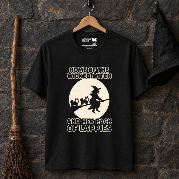 Finnish Lapphund Wicked Witch Pack Halloween T-Shirt Finnish Lapphund t-shirt