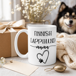 Finnish Lapphund Mug Lappie Mama Heart Nordic Pet Gift Finnish Lapphund mug as a gift