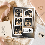 Finnish Lapphund Close-Up Faces Sticker Sheet – Expressive Details, Head Tilts & Sweet Eye Contact Finnish Lapphund sticker sheet as a gift