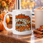 Finnish Lapphund Pumpkin Spice & Everything Floof Halloween Mug Finnish Lapphund ceramic mug