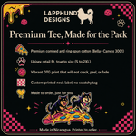Bella+Canvas 3001 size and fit guide for the Finnish Lapphund Pizza Party T-Shirt Finnish Lapphund t-shirt