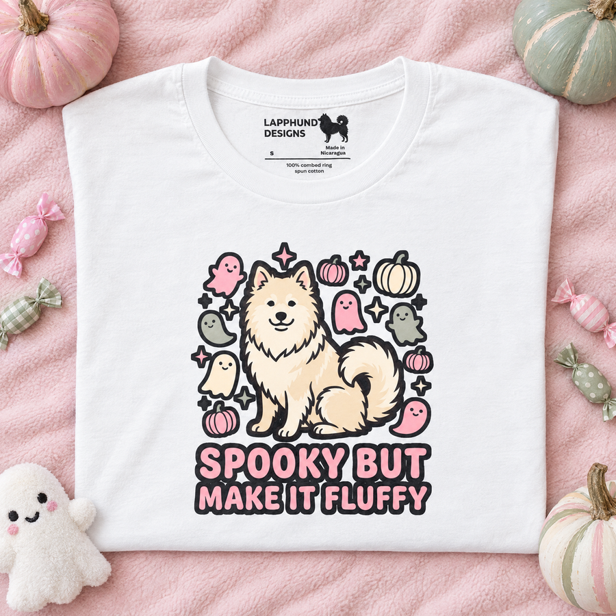 Finnish Lapphund Spooky But Make It Fluffy T-Shirt Finnish Lapphund t-shirt