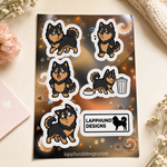 Finnish Lapphund Guilty Moments Sticker Sheet – Oops Faces, Side-Eyes & Caught-in-the-Act Finnish Lapphund sticker sheet