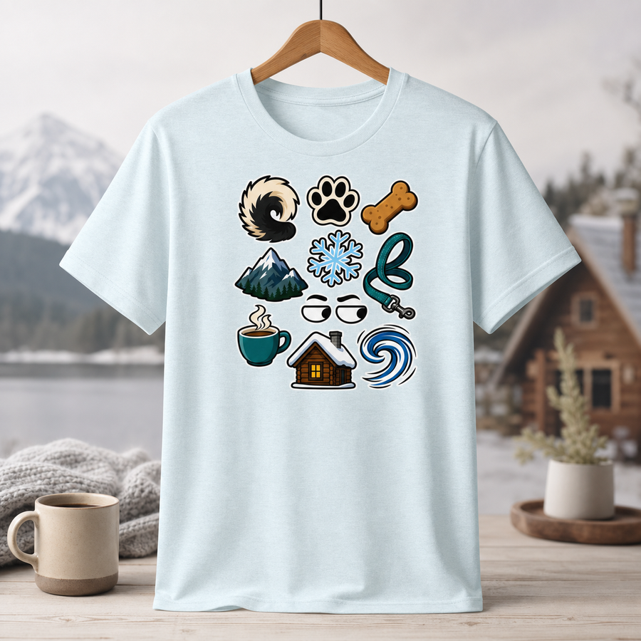 Finnish Lapphund Icon Collage T-Shirt Finnish Lapphund t-shirt