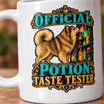 Printed design close-up on the Finnish Lapphund Official Potion Taste Tester Halloween Mug Finnish Lapphund mug