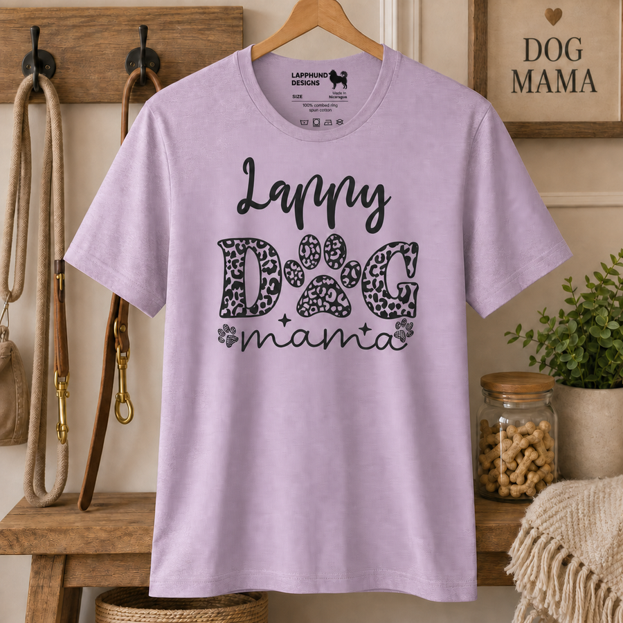 Lappy Dog Mama Finnish Lapphund T-Shirt - Proud Lapphund Mom Apparel Finnish Lapphund t-shirt