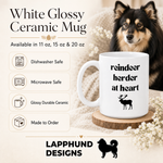 Care and product info for the Finnish Lapphund Mug Reindeer Herder Nordic Dog Gift Finnish Lapphund mug